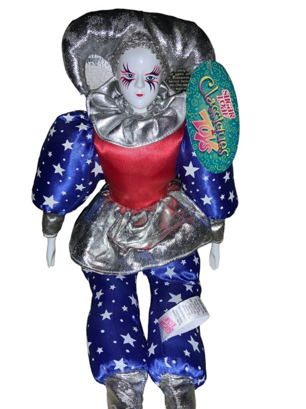 Sugar Loaf Classiques Toys Patriotic Jester Doll With Silver Hat Metallic Outfit